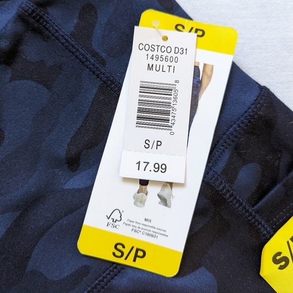 DANSKIN dark blue camouflage high rise leggings size Small - Picture 5 of 10